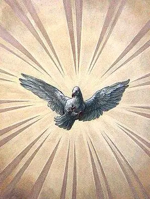 Darstellung des Heiligen Geistes als Taube (Deckengemälde in der Wiener Karlskirche, von Johann Michael Rottmayr, 18. Jhd.)