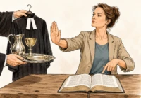 Frau lehnt FO ab